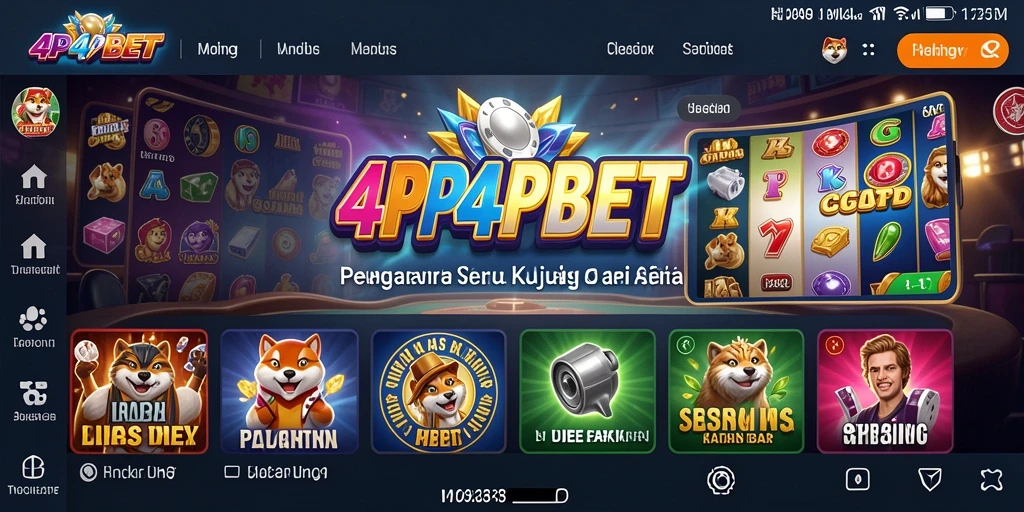 Tampilan gameplay menarik di 4P4PBET dengan desain kasino yang menawan.