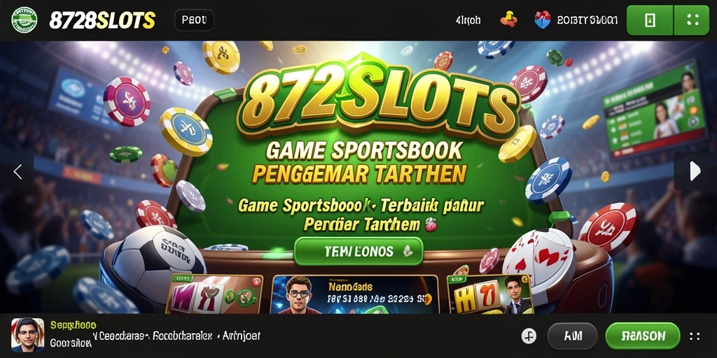 Tampilan gameplay menarik di 8728SLOTS dengan fitur Sportsbook yang lengkap.