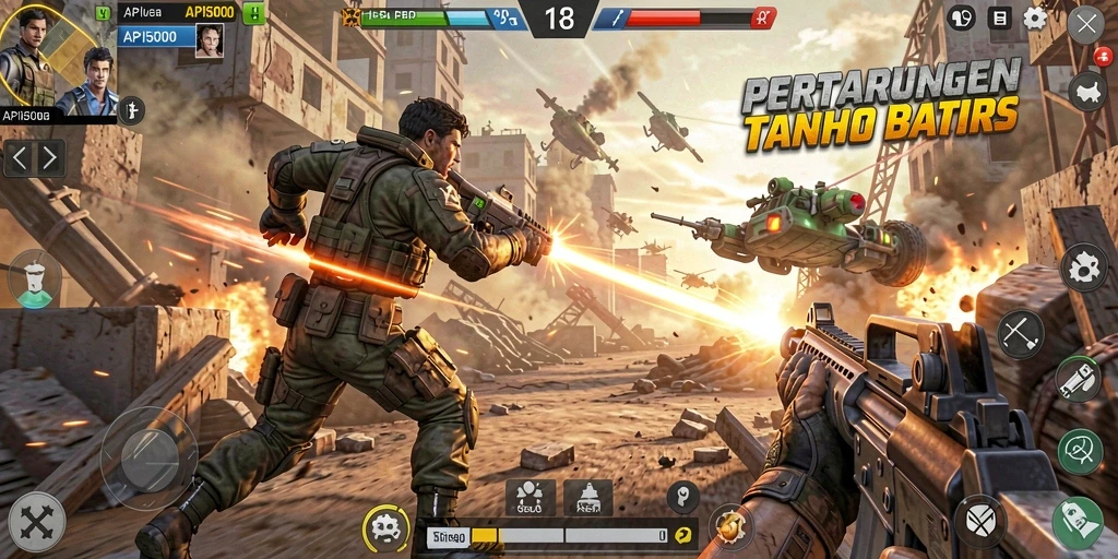Gameplay seru API5000 dengan aksi mendebarkan.