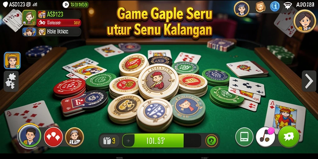Tampilan gameplay Gaple yang menarik dan interaktif dari ASD123.