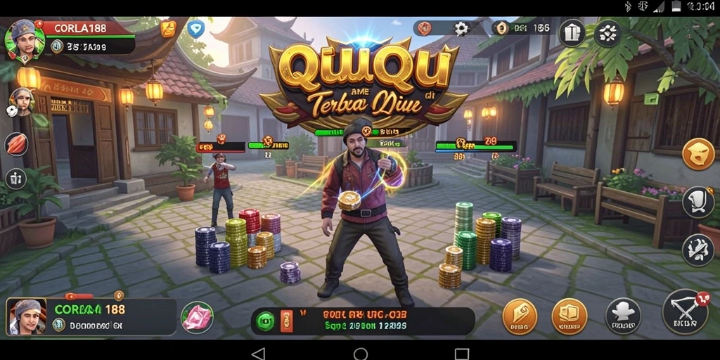 Tampilan gameplay QiuQiu yang menyenangkan dan menarik di CORLA188.