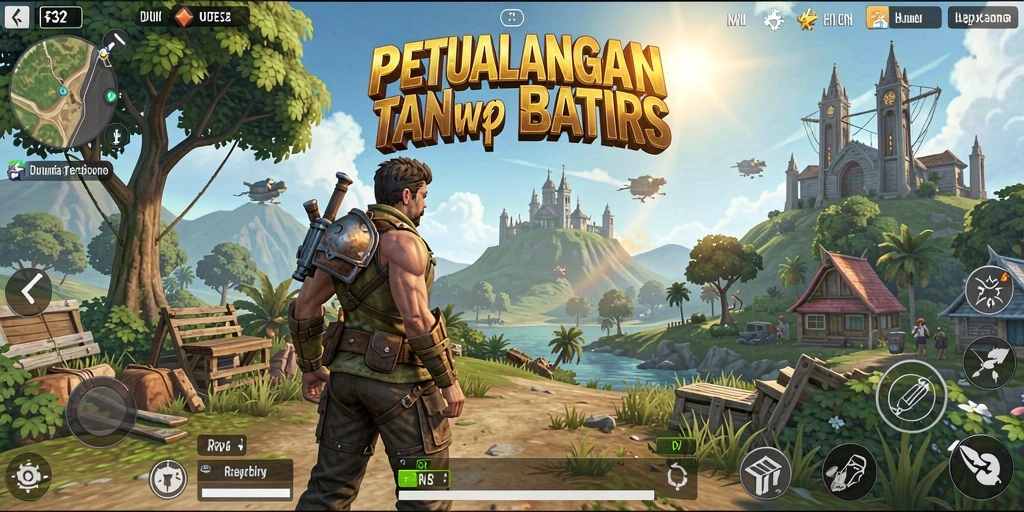 Screenshot F32 menunjukkan gameplay Open World yang menakjubkan dan interaktif.