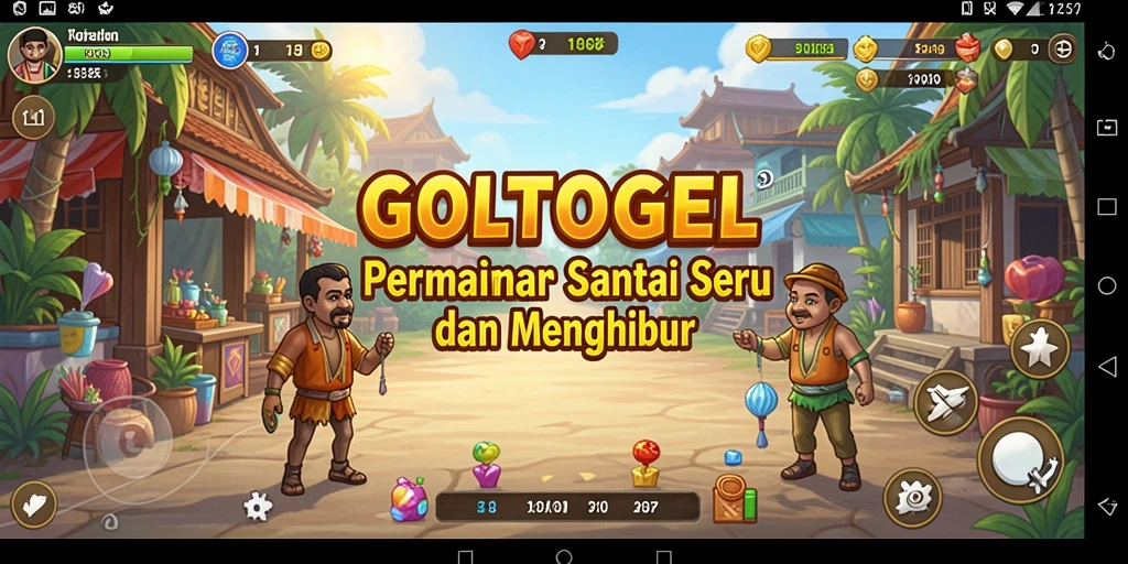 Screenshot GOLTOGEL menampilkan gameplay yang menarik dan seru.
