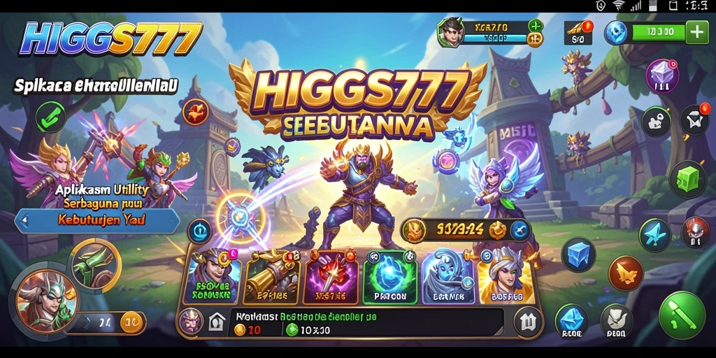 Tampilan antarmuka HIGGS777 yang sederhana dan fungsional.