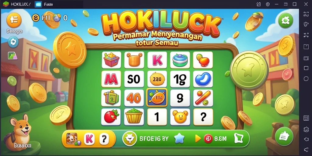 Tampilan gameplay HOKILUCK yang seru dan interaktif dalam permainan Bingo.