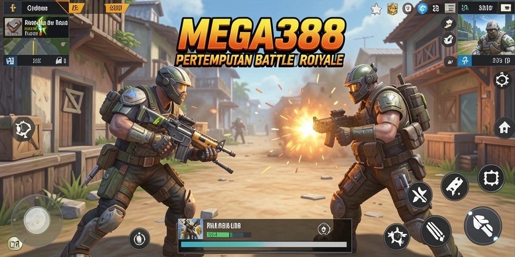 Tampilan gameplay seru di arena pertarungan MEGA388 yang penuh aksi.