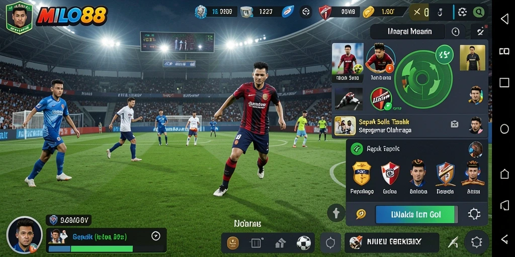 Screenshot gameplay MILO88 yang menakjubkan dengan aksi seru di lapangan.