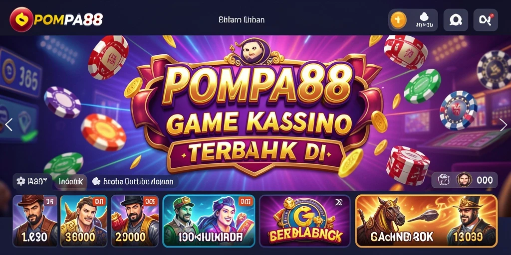 Tampilan permainan Kasino yang seru dan menarik di POMPA88.