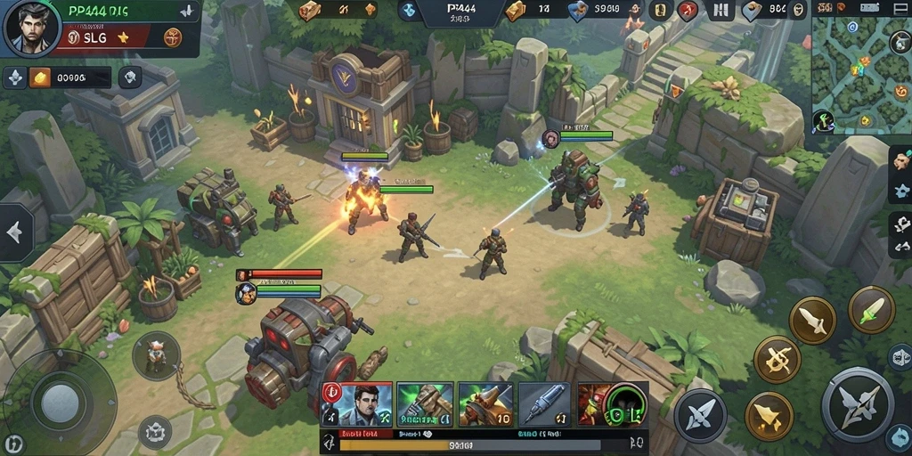 Tampilan menakjubkan dari gameplay strategi PP444.