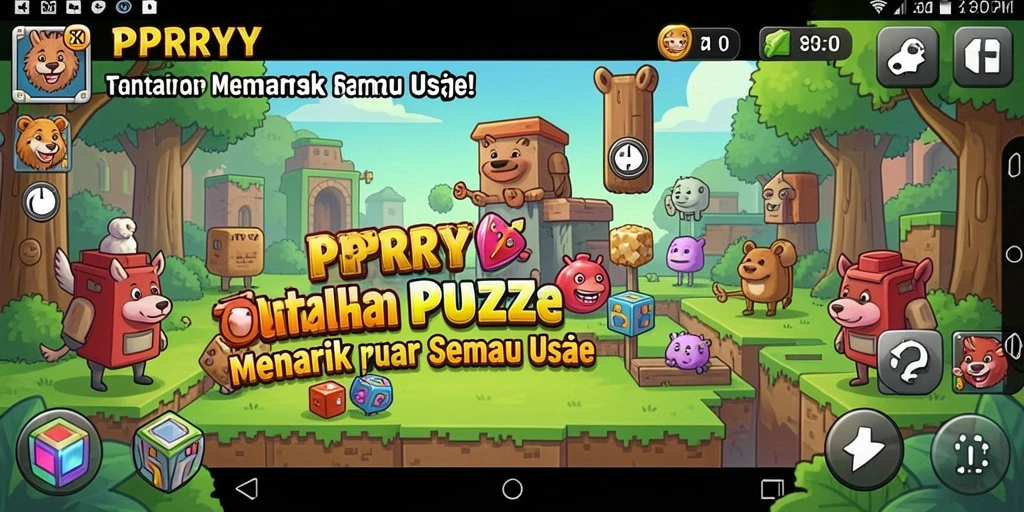 Screenshot PPRRYY menampilkan gameplay puzzle yang seru dan menantang.
