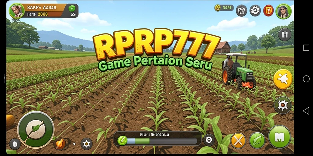 Tampilan gameplay RPRP777 yang menarik dengan elemen pertanian.