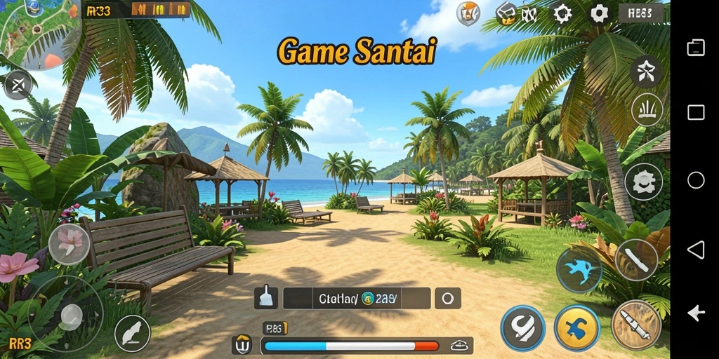Tampilan menarik gameplay RR33 dengan karakter unik.