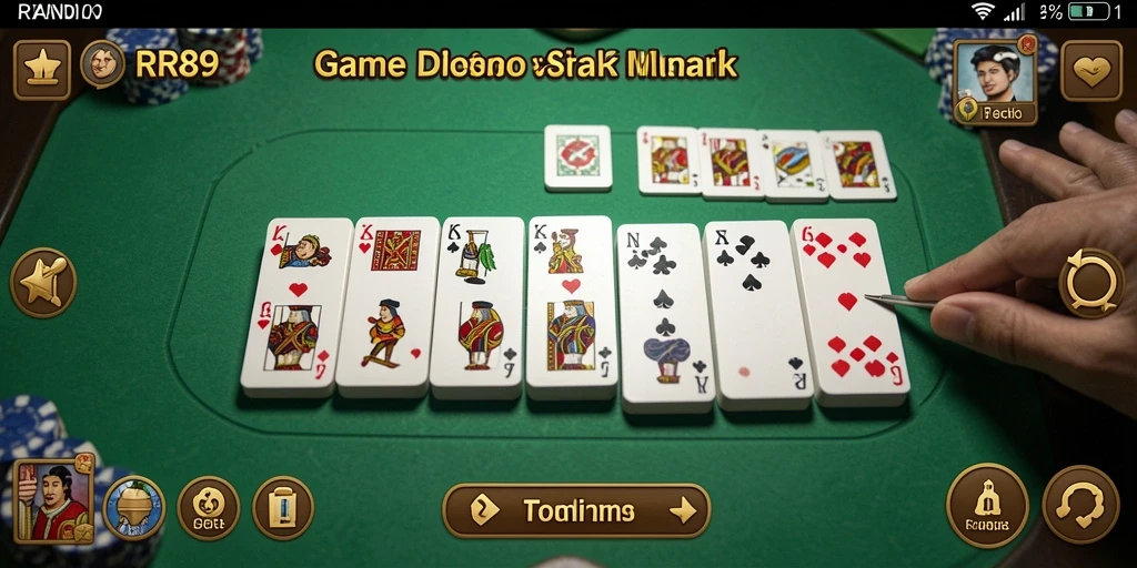 Screenshot gameplay Domino RR89 yang menampilkan aksi seru.