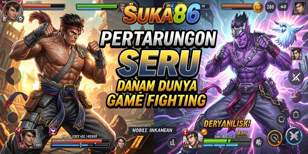 Tangkapan layar gameplay mempertunjukkan aksi pertarungan dari SUKA86.